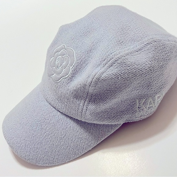 Karl Lagerfeld embroidered terry baseball cap, blue, one size adult - Picture 3 of 14